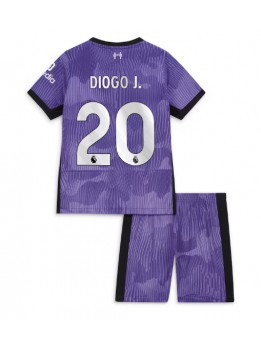 Liverpool Diogo Jota #20 Replika Tredje Kläder Barn 2023-24 Kortärmad (+ byxor)